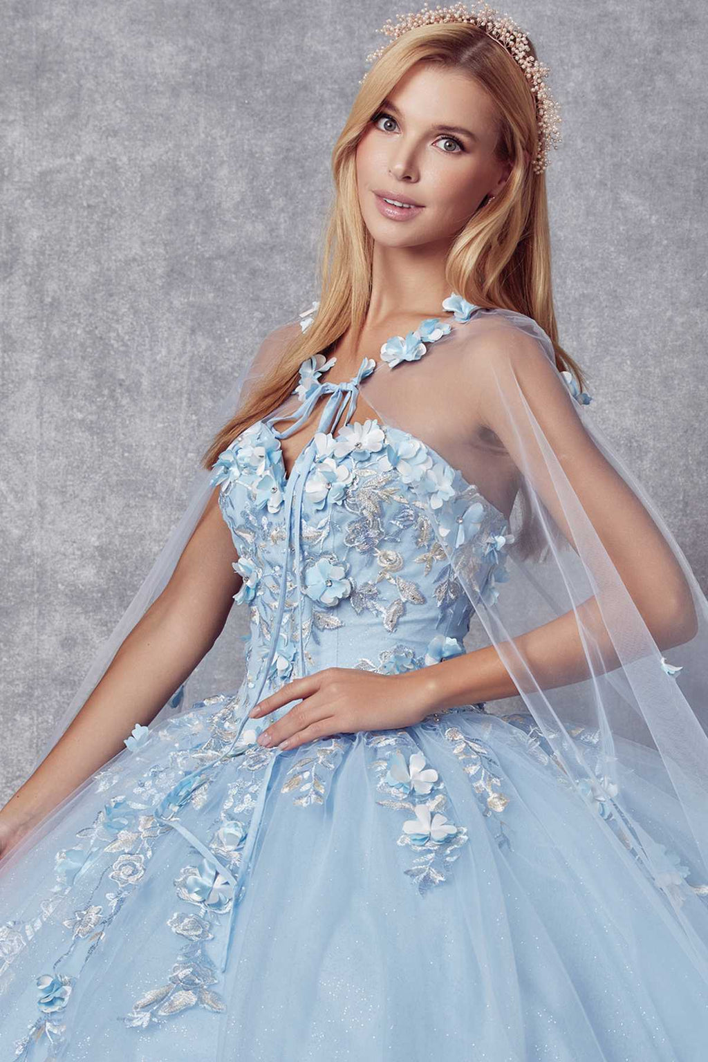 Juliet 1435 A-Line Ball Quinceanera Gown - Luzilly Bridal & Apparel