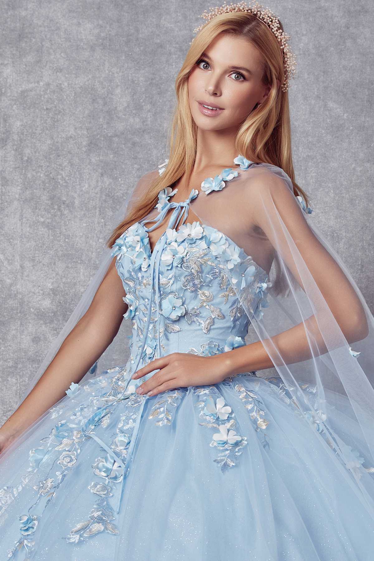 Juliet 1435 A-Line Ball Quinceanera Gown - Luzilly Bridal & Apparel