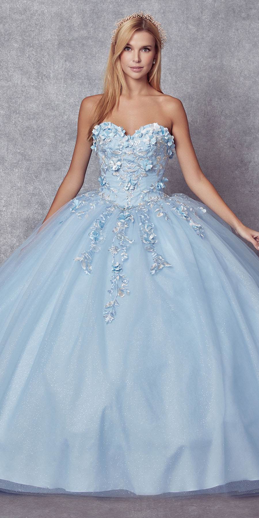 Juliet 1435 A-Line Ball Quinceanera Gown - Luzilly Bridal & Apparel