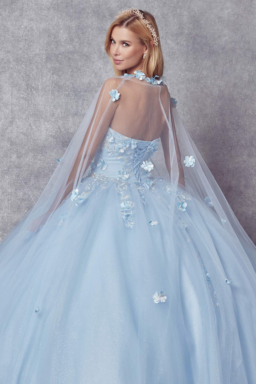 Juliet 1435 A-Line Ball Quinceanera Gown - Luzilly Bridal & Apparel