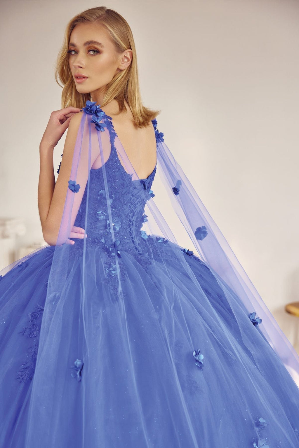 Juliet 1436 A-Line Ball Quinceanera Poofy Gown - Luzilly Bridal & Apparel