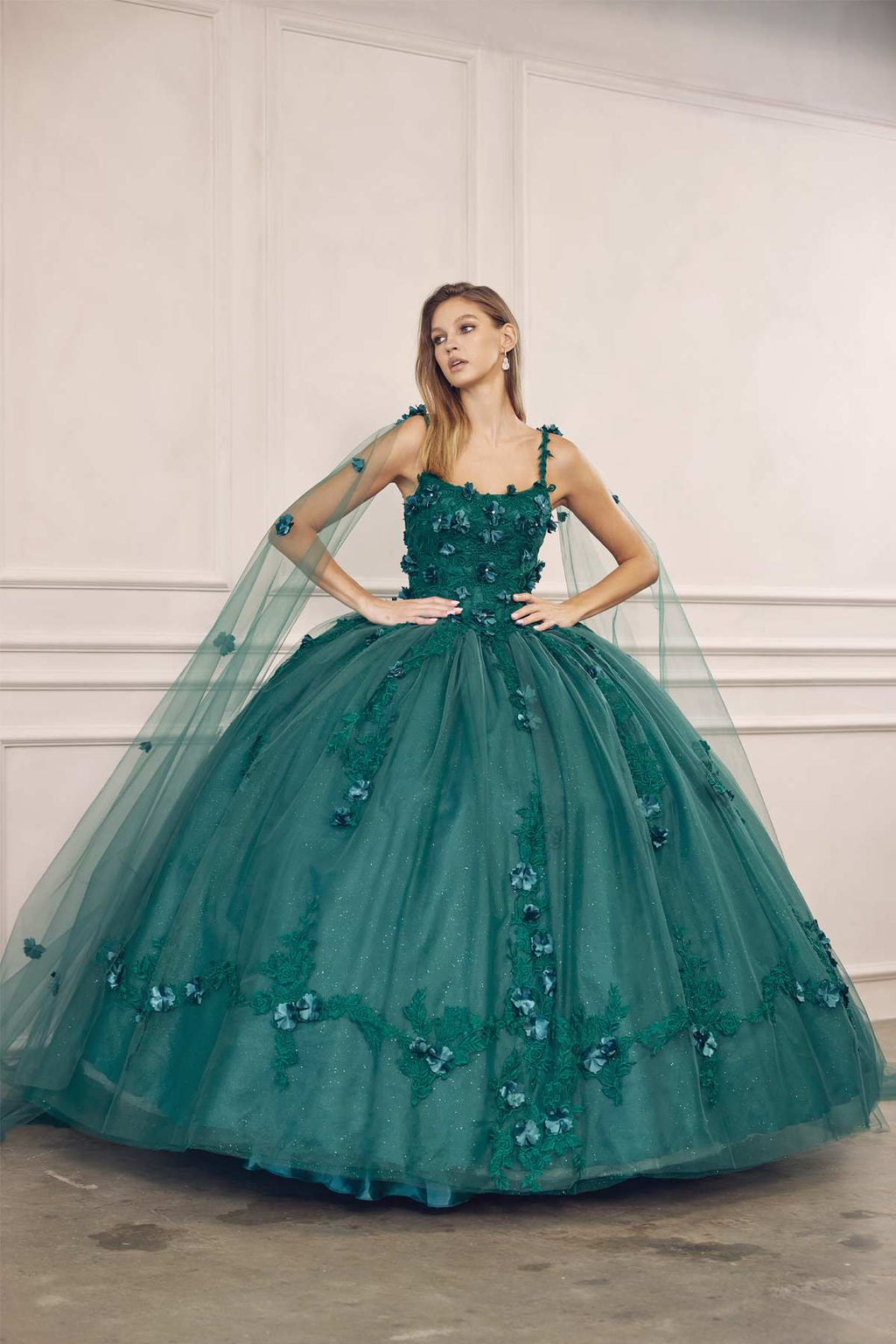 Juliet 1436 A-Line Ball Quinceanera Poofy Gown - Luzilly Bridal & Apparel