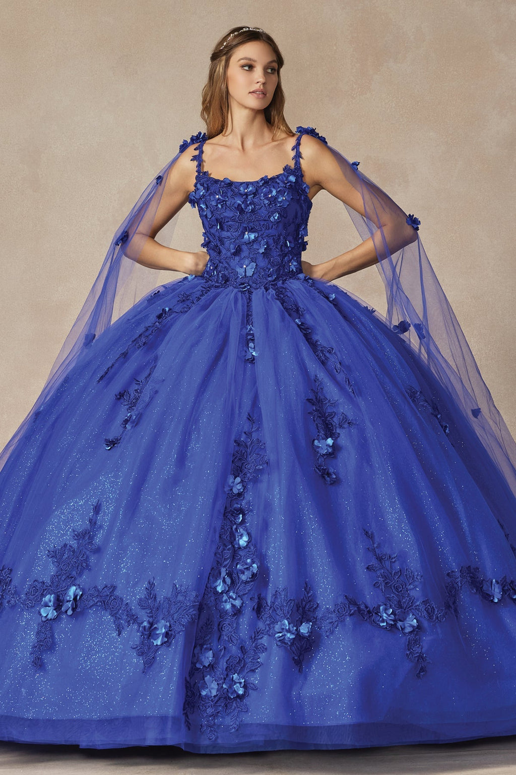Juliet 1436 A-Line Ball Quinceanera Poofy Gown - Luzilly Bridal & Apparel