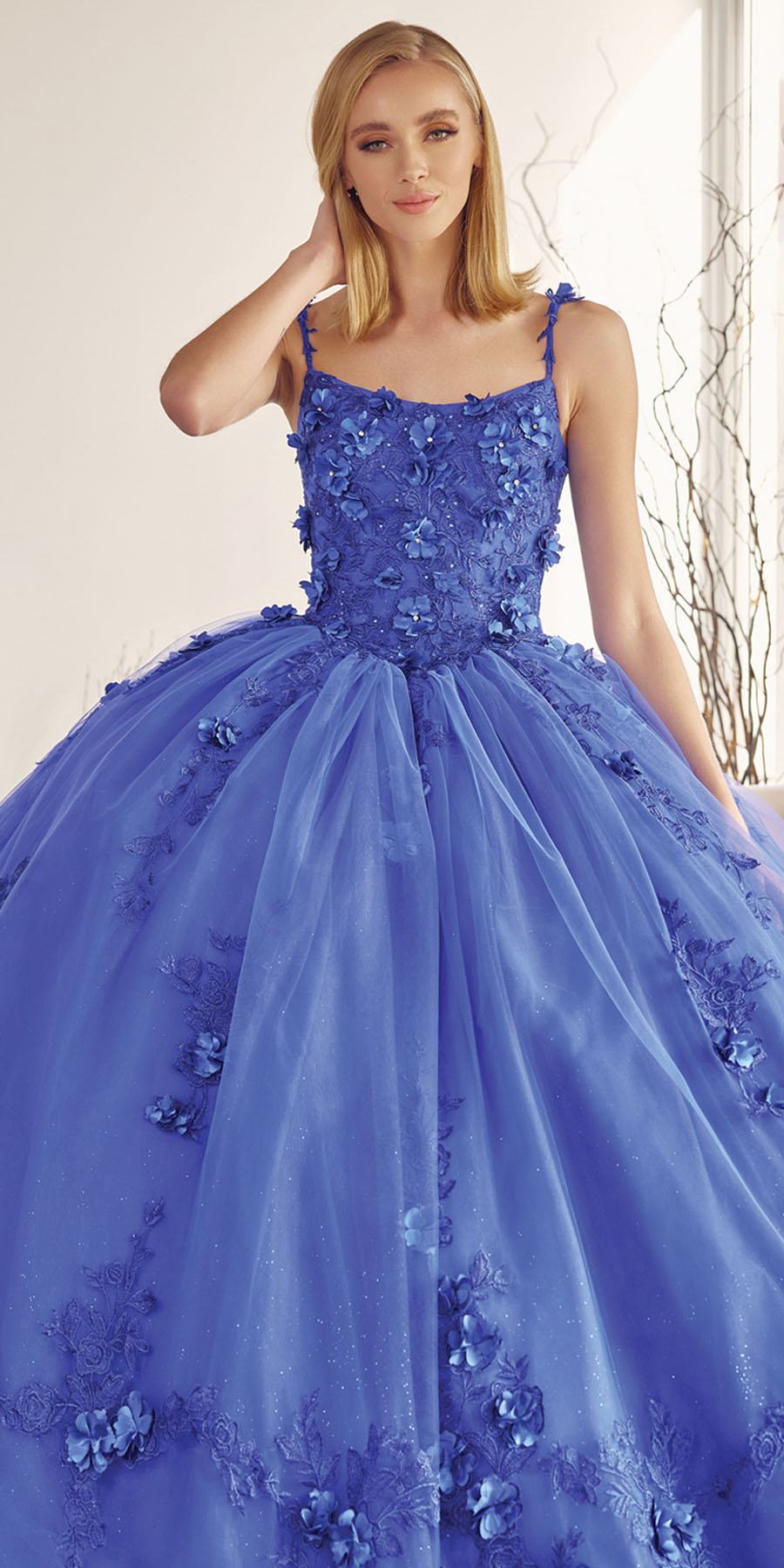 Juliet 1436 A-Line Ball Quinceanera Poofy Gown - Luzilly Bridal & Apparel