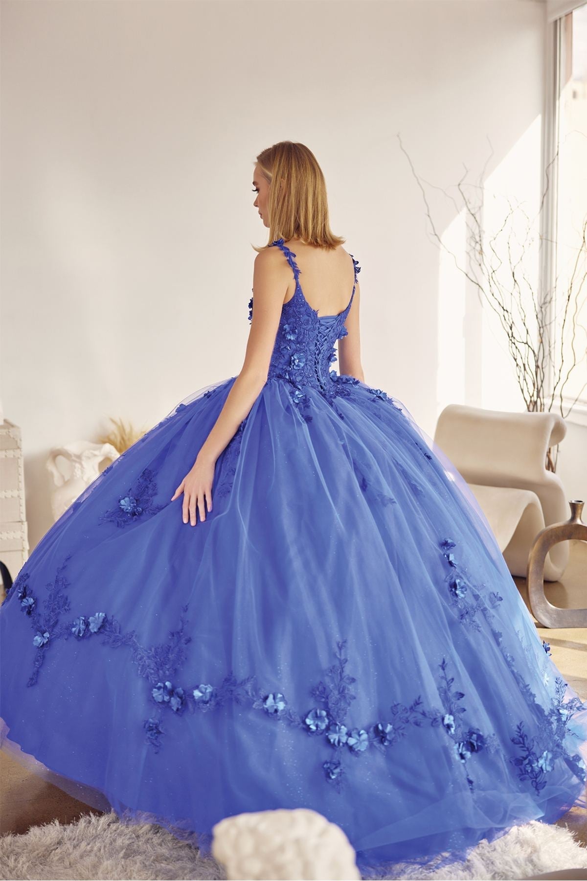 Juliet 1436 A-Line Ball Quinceanera Poofy Gown - Luzilly Bridal & Apparel