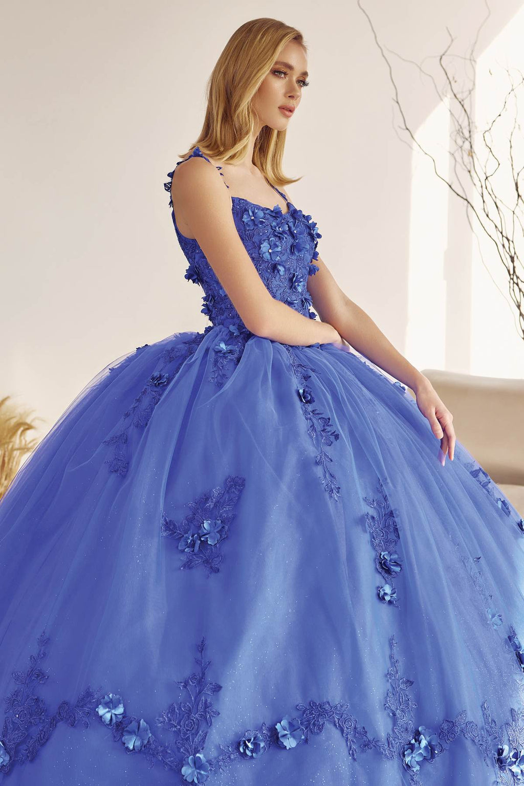 Juliet 1436 A-Line Ball Quinceanera Poofy Gown - Luzilly Bridal & Apparel