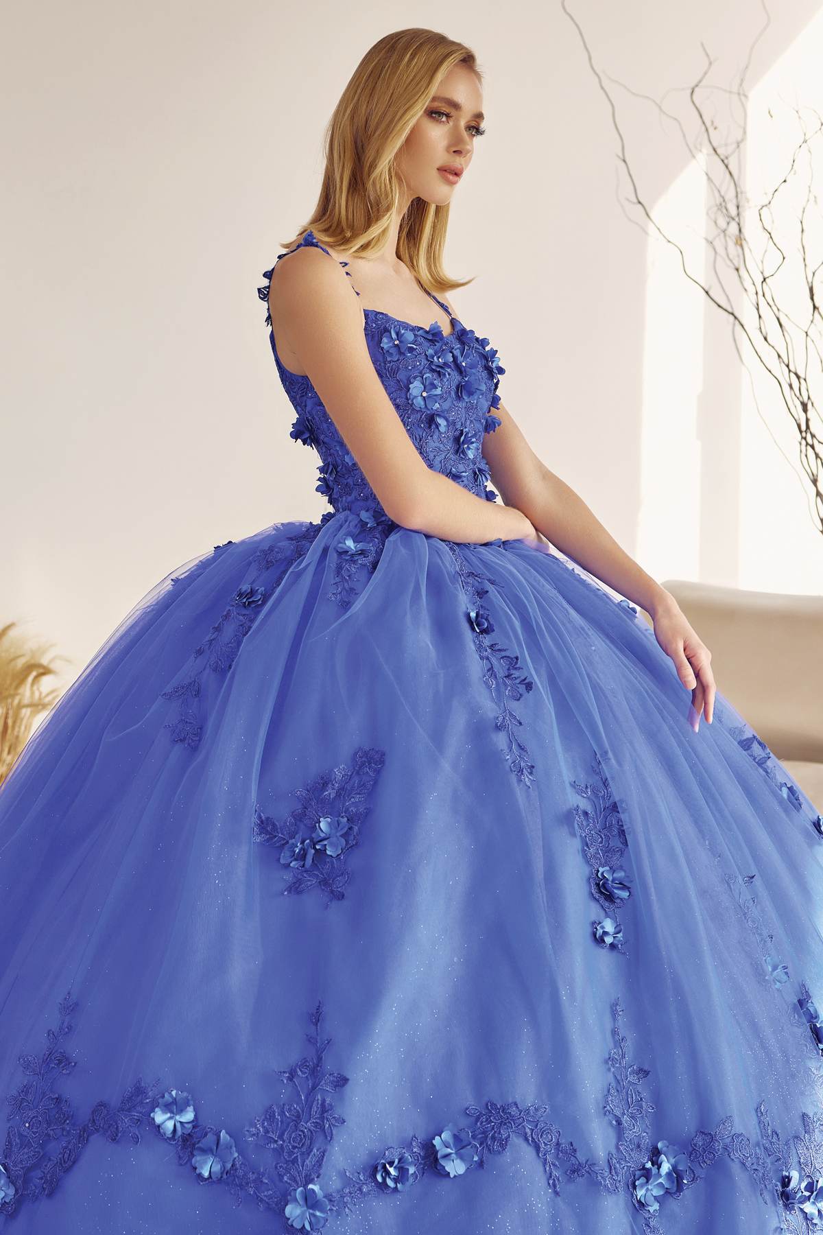 Juliet 1436 A-Line Ball Quinceanera Poofy Gown - Luzilly Bridal & Apparel