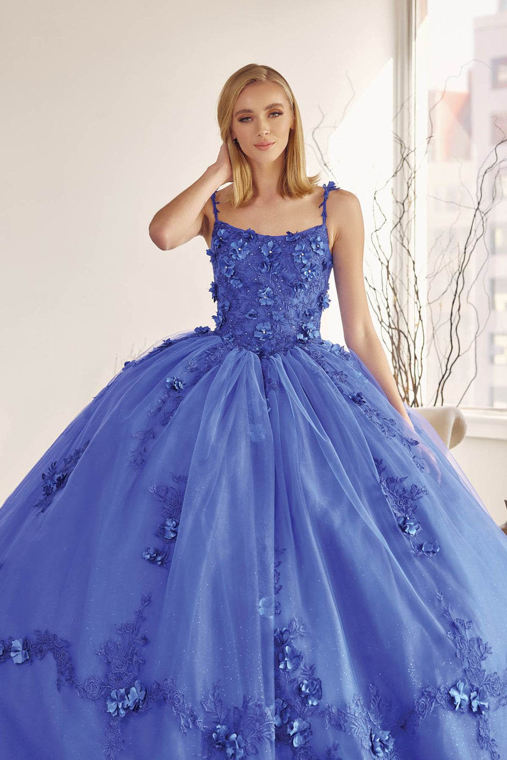 Juliet 1436 A-Line Ball Quinceanera Poofy Gown - Luzilly Bridal & Apparel