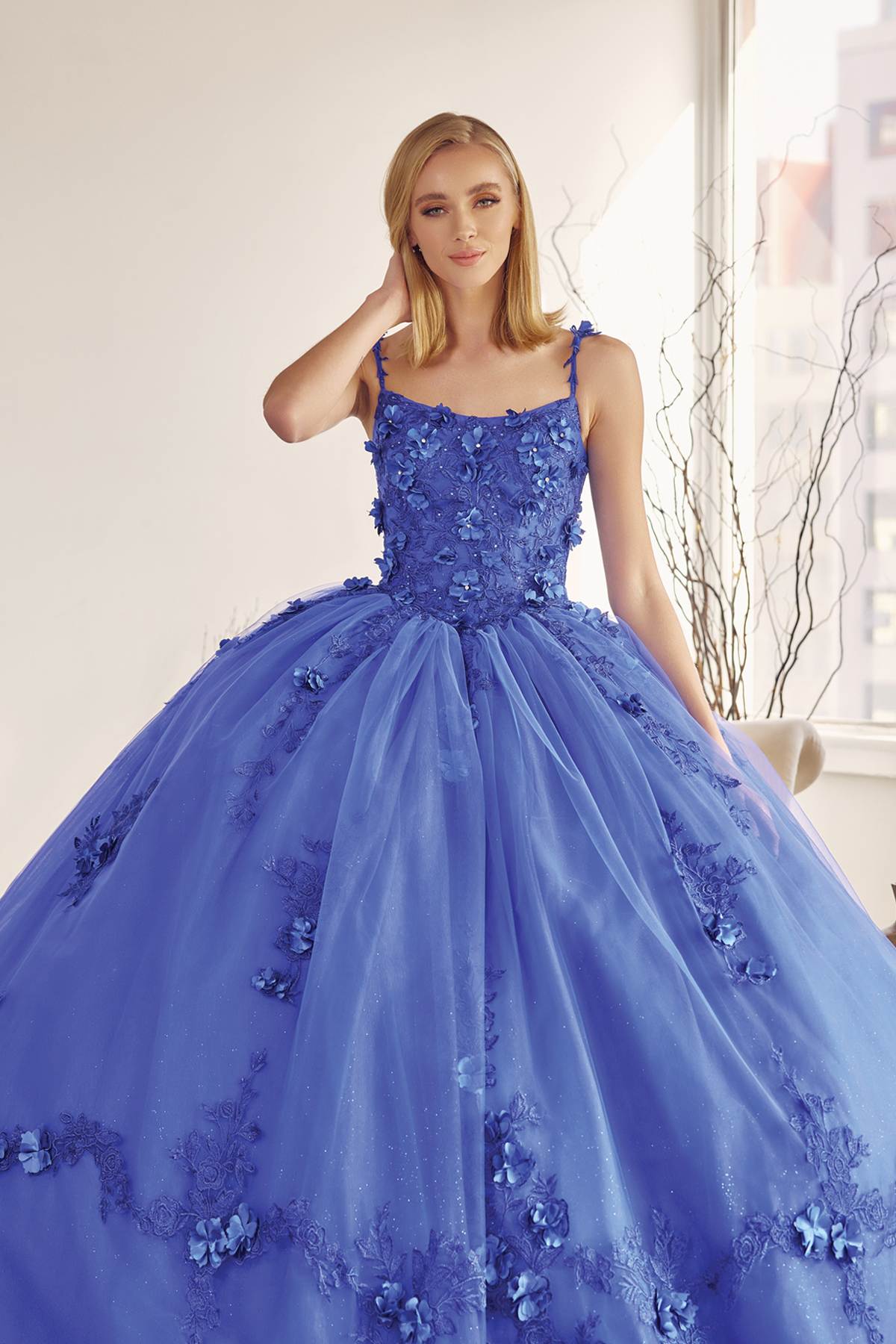 Juliet 1436 A-Line Ball Quinceanera Poofy Gown - Luzilly Bridal & Apparel