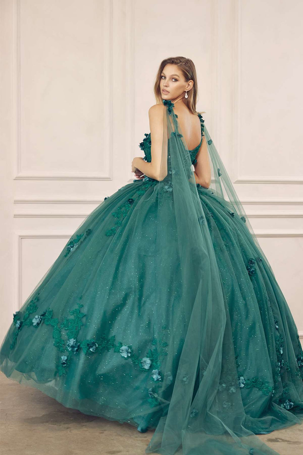 Juliet 1436 A-Line Ball Quinceanera Poofy Gown - Luzilly Bridal & Apparel