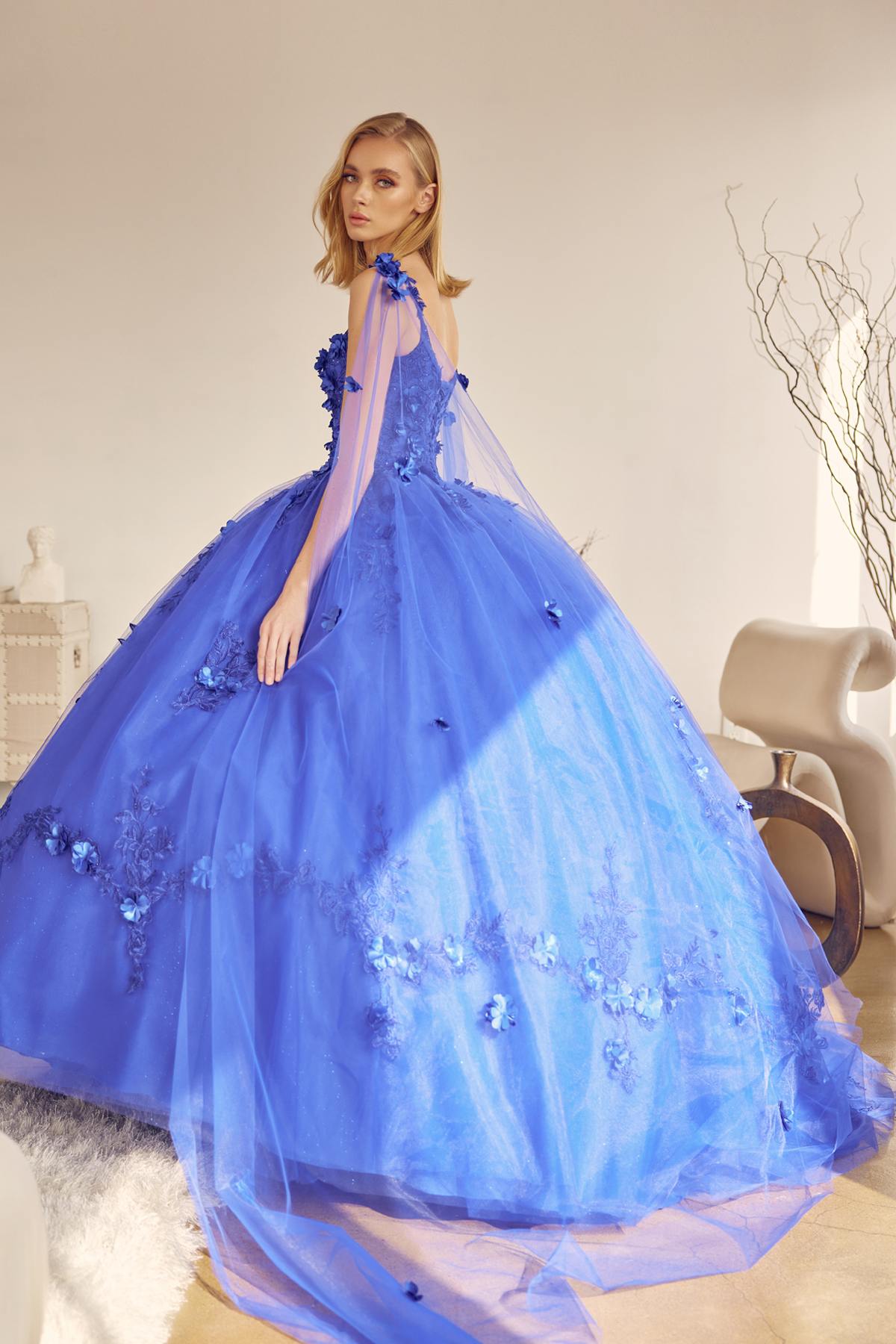 Juliet 1436 A-Line Ball Quinceanera Poofy Gown - Luzilly Bridal & Apparel