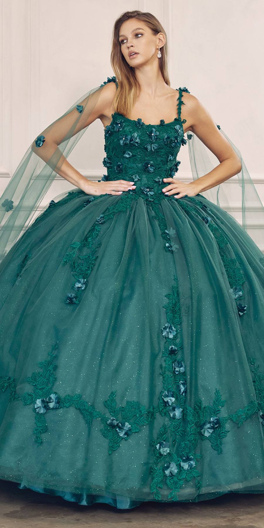 Juliet 1436 A-Line Ball Quinceanera Poofy Gown - Luzilly Bridal & Apparel