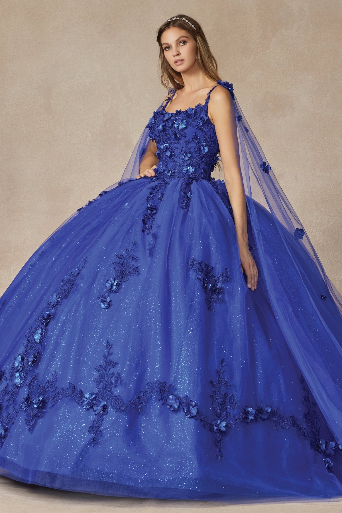 Juliet 1436 A-Line Ball Quinceanera Poofy Gown - Luzilly Bridal & Apparel