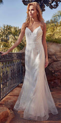 Juliet 271W Glitter Mesh Fitted Wedding Gown - Luzilly Bridal & Apparel