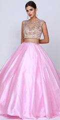 Juliet 338 Quinceanera Dress 2-Piece Bateau Neckline Cap Sleeve - Luzilly Bridal & Apparel