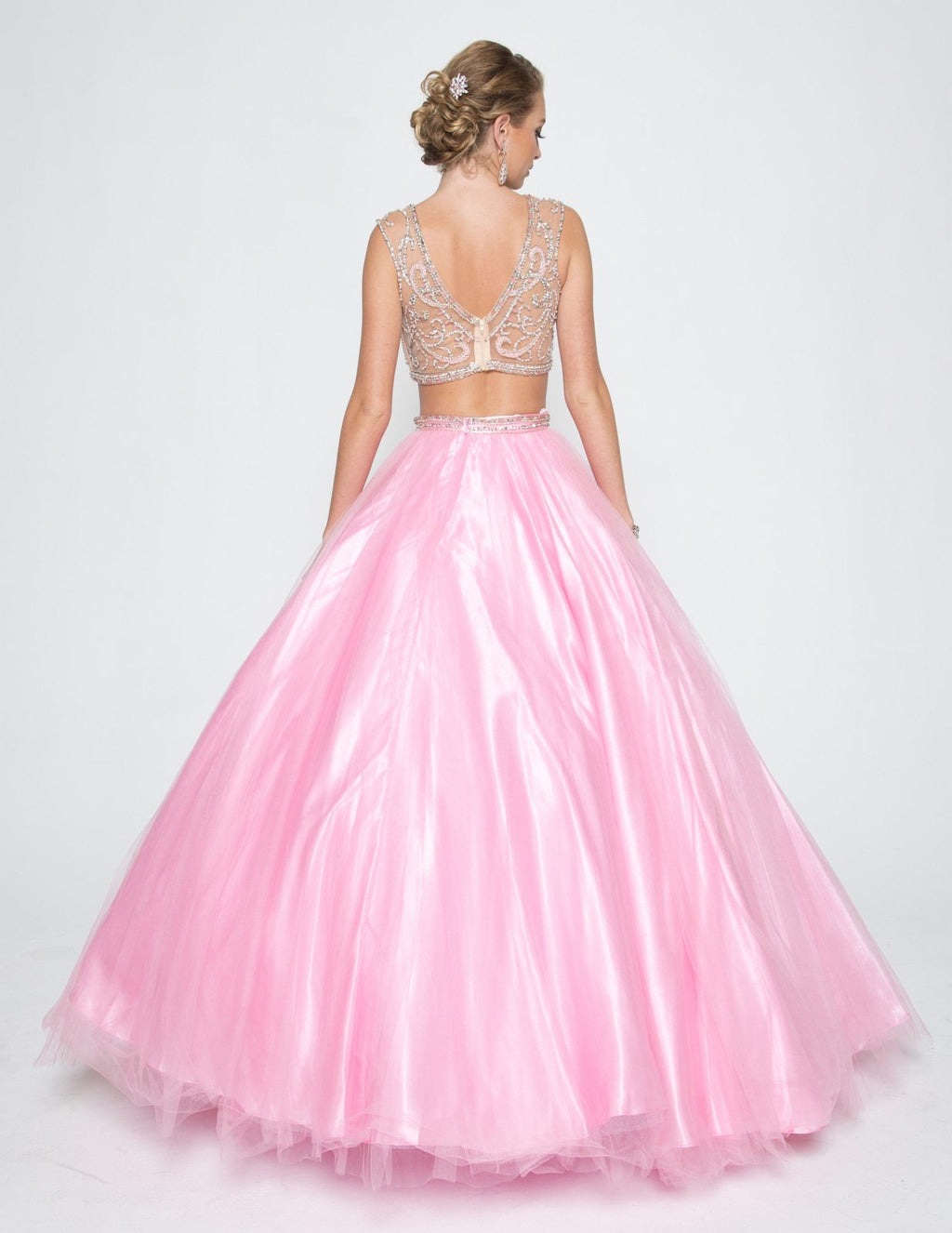 Juliet 338 Quinceanera Dress 2-Piece Bateau Neckline Cap Sleeve - Luzilly Bridal & Apparel