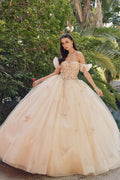 Juliet JT1448J Off the Shoulder A-Line Poofy Quinceanera Ball Gown - Luzilly Bridal & Apparel