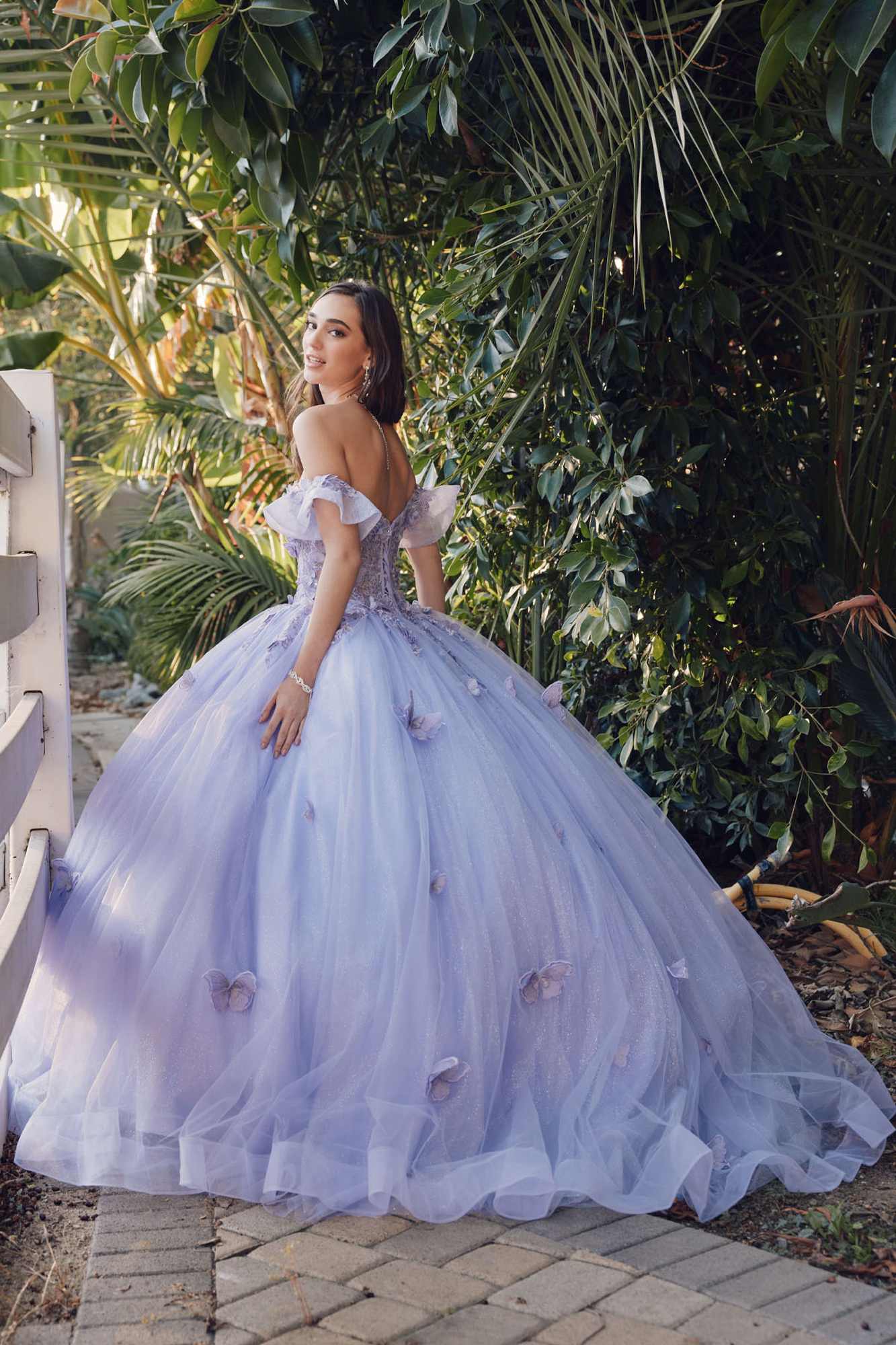 Juliet JT1448J Off the Shoulder A-Line Poofy Quinceanera Ball Gown - Luzilly Bridal & Apparel