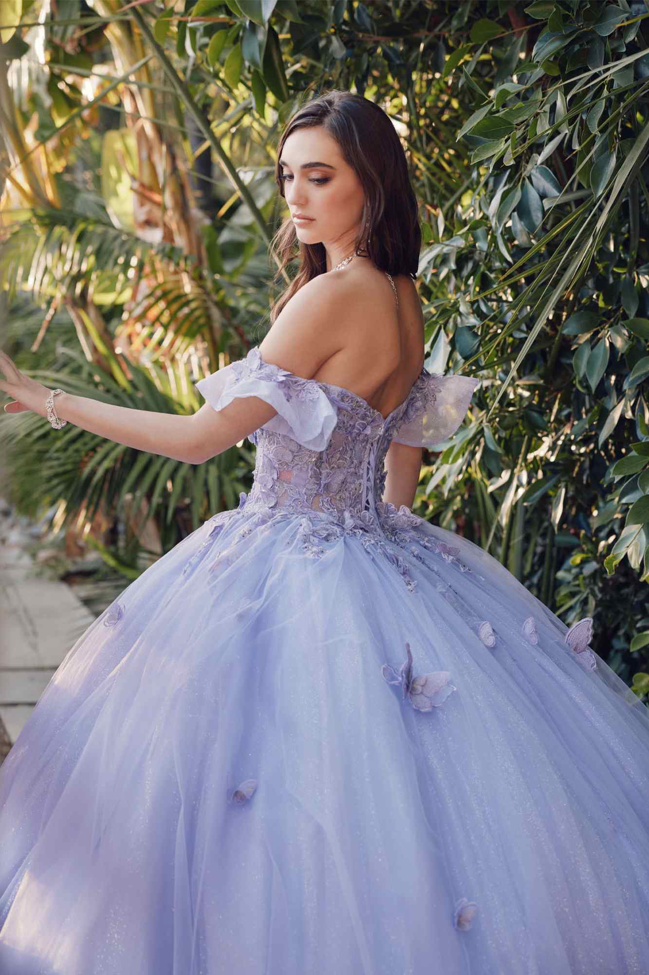 Juliet JT1448J Off the Shoulder A-Line Poofy Quinceanera Ball Gown - Luzilly Bridal & Apparel