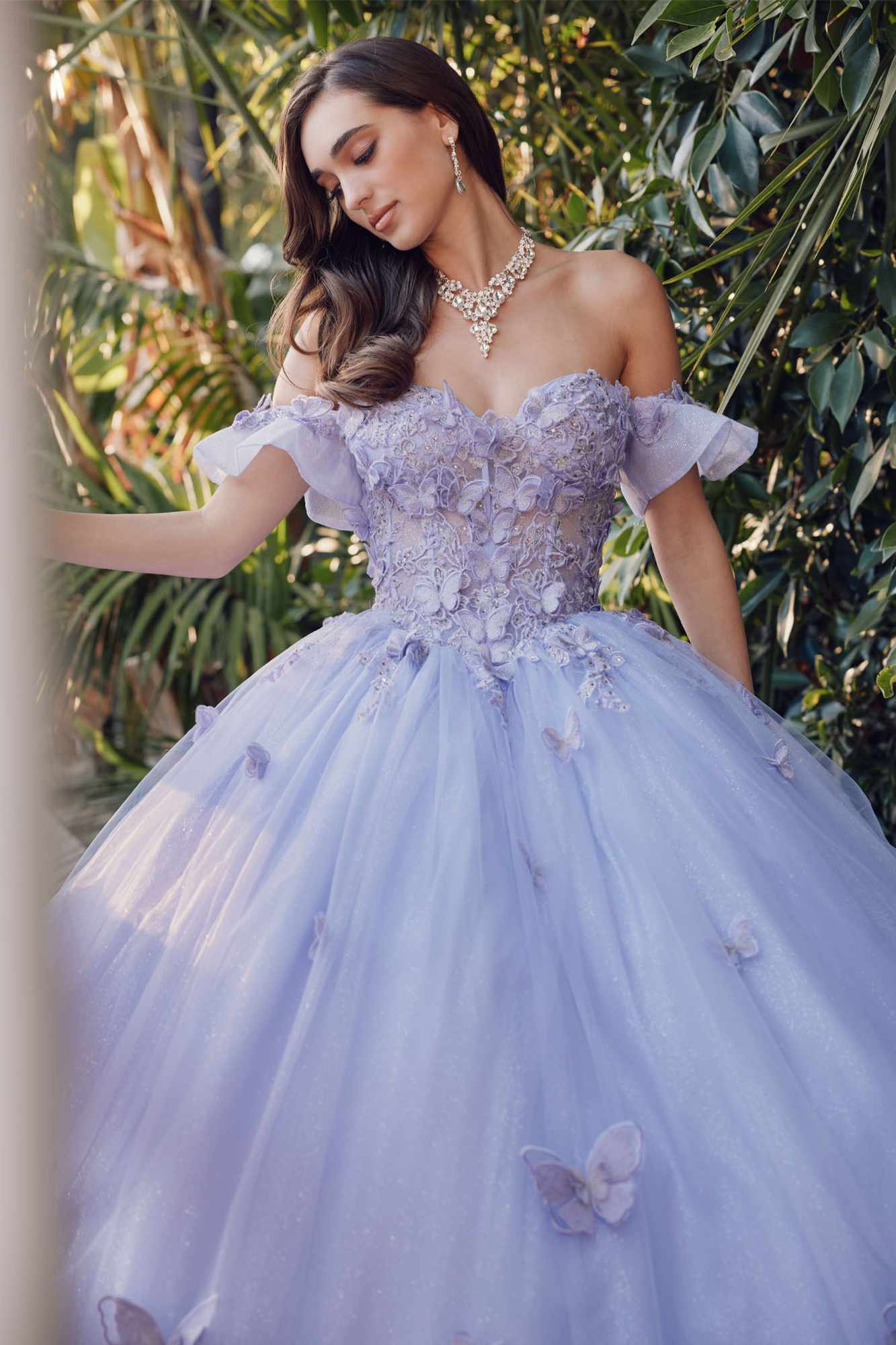 Juliet JT1448J Off the Shoulder A-Line Poofy Quinceanera Ball Gown - Luzilly Bridal & Apparel