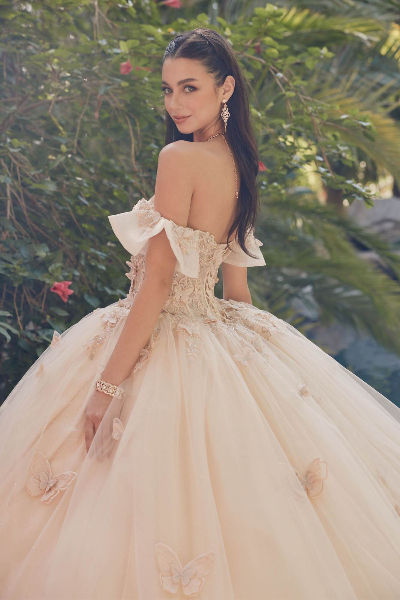 Juliet JT1448J Off the Shoulder A-Line Poofy Quinceanera Ball Gown - Luzilly Bridal & Apparel