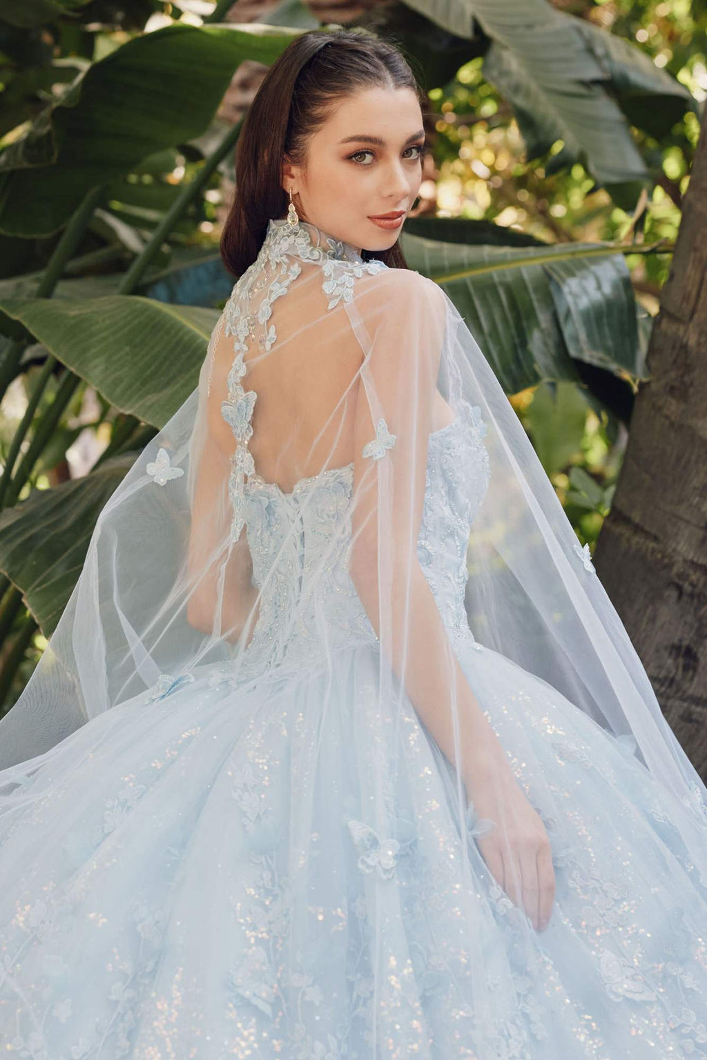 Juliet JT1449J Poofy Strapless Sweetheart Quinceanera Gown Includes Cape - Luzilly Bridal & Apparel