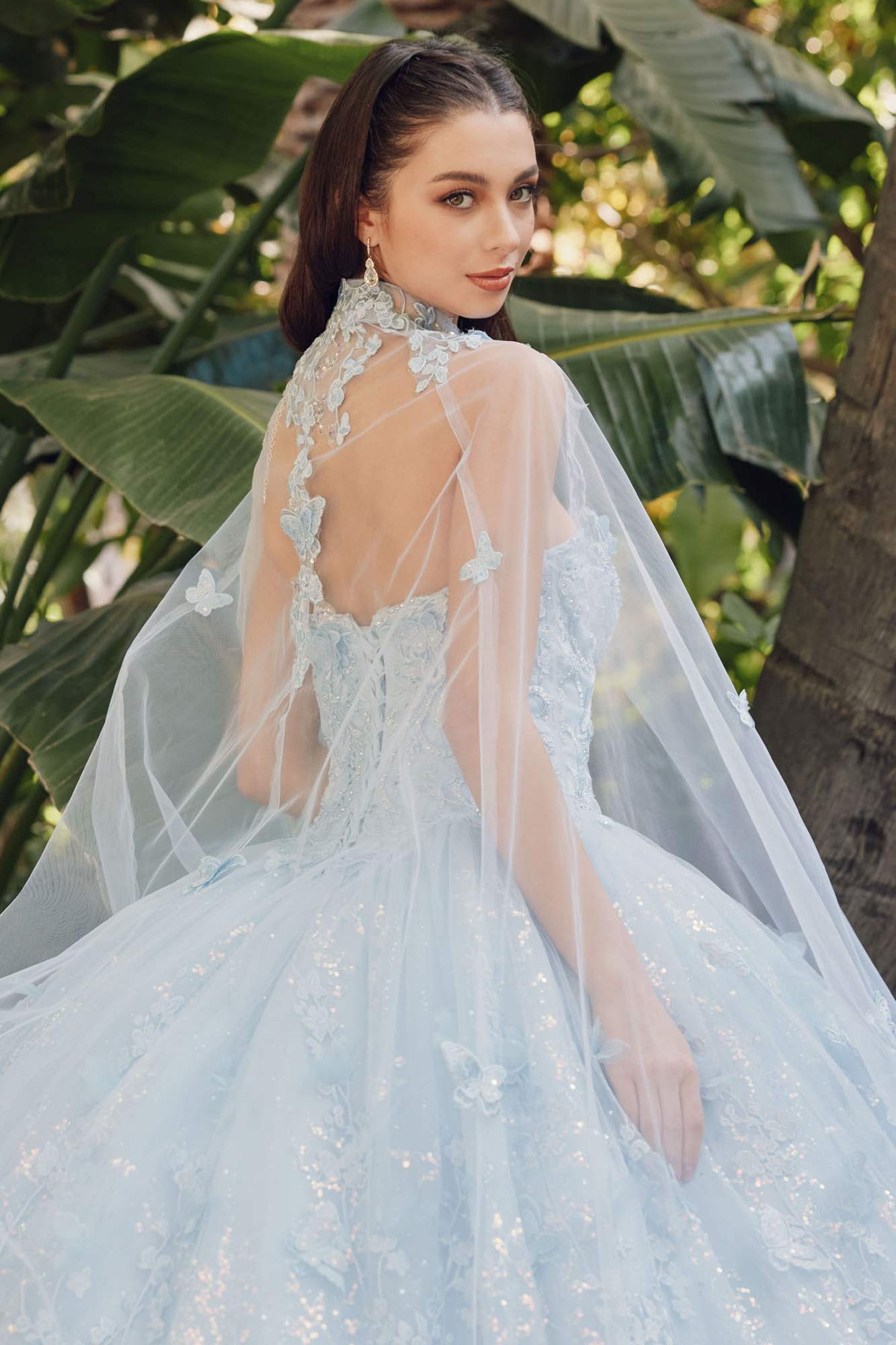 Juliet JT1449J Poofy Strapless Sweetheart Quinceanera Gown Includes Cape - Luzilly Bridal & Apparel