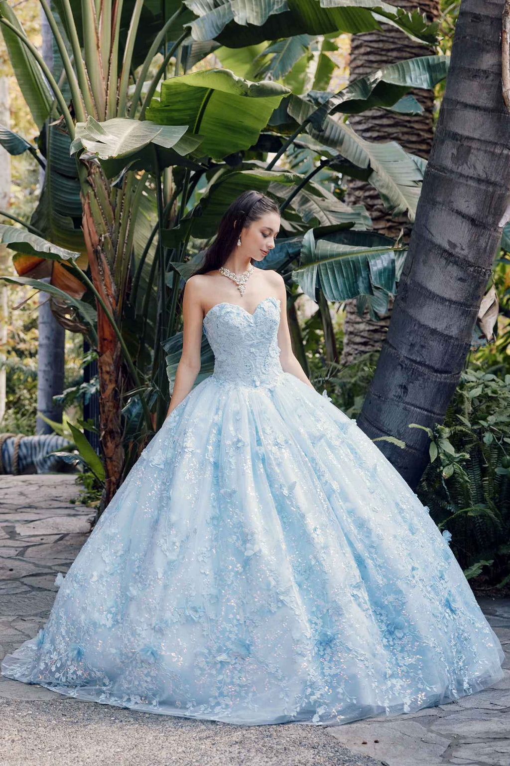 Juliet JT1449J Poofy Strapless Sweetheart Quinceanera Gown Includes Cape - Luzilly Bridal & Apparel
