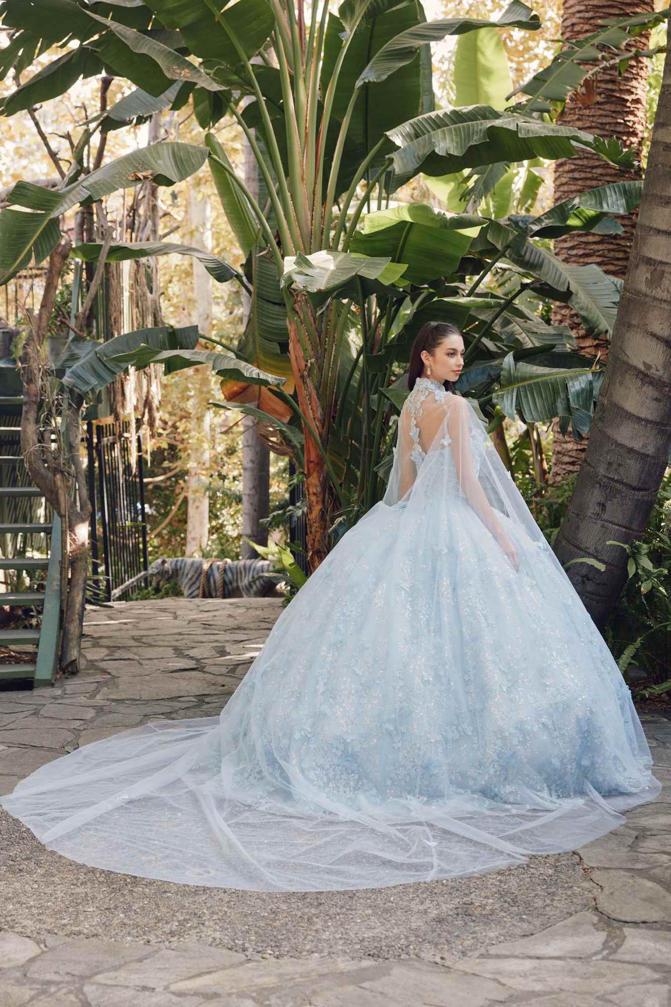 Juliet JT1449J Poofy Strapless Sweetheart Quinceanera Gown Includes Cape - Luzilly Bridal & Apparel