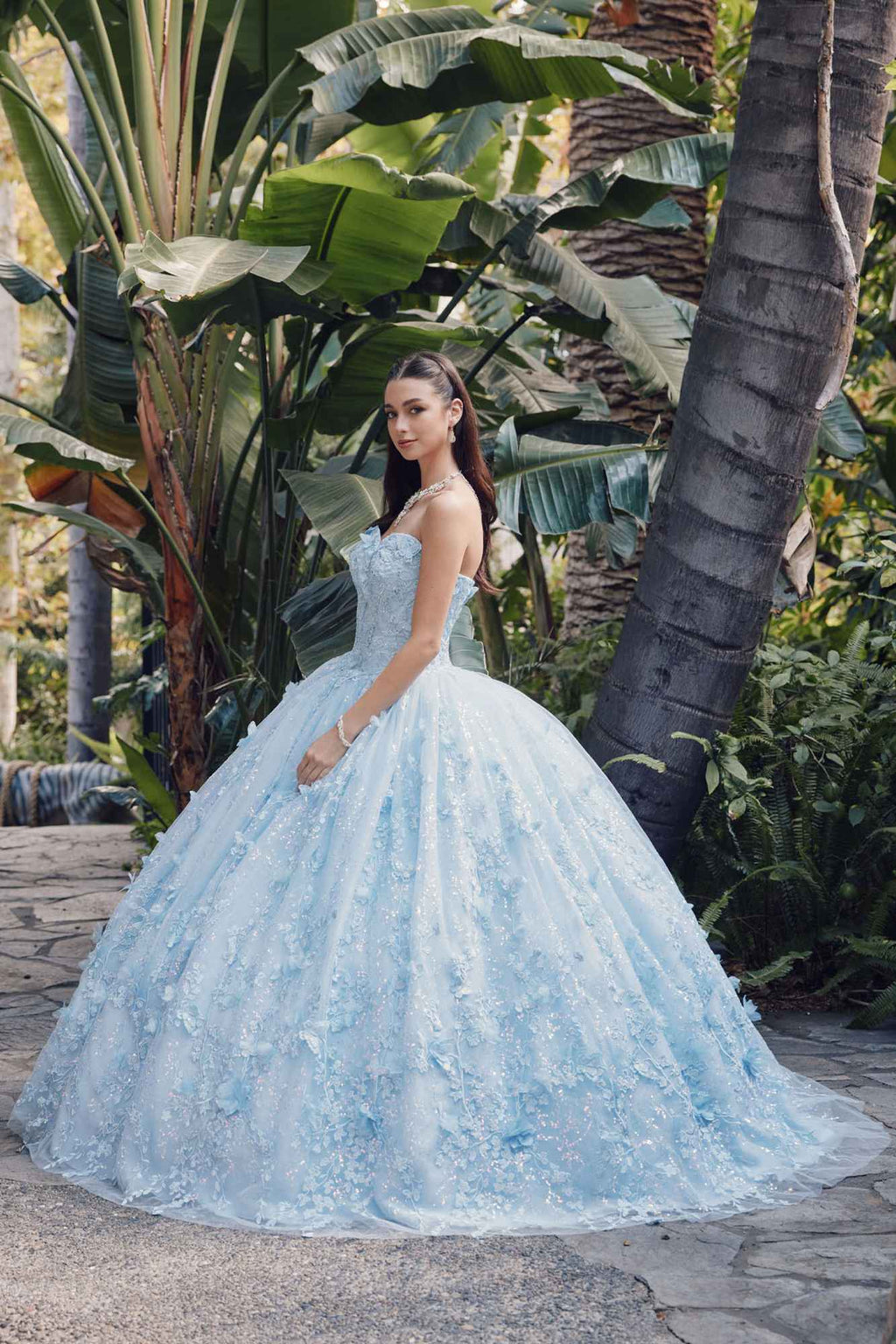 Juliet JT1449J Poofy Strapless Sweetheart Quinceanera Gown Includes Cape - Luzilly Bridal & Apparel