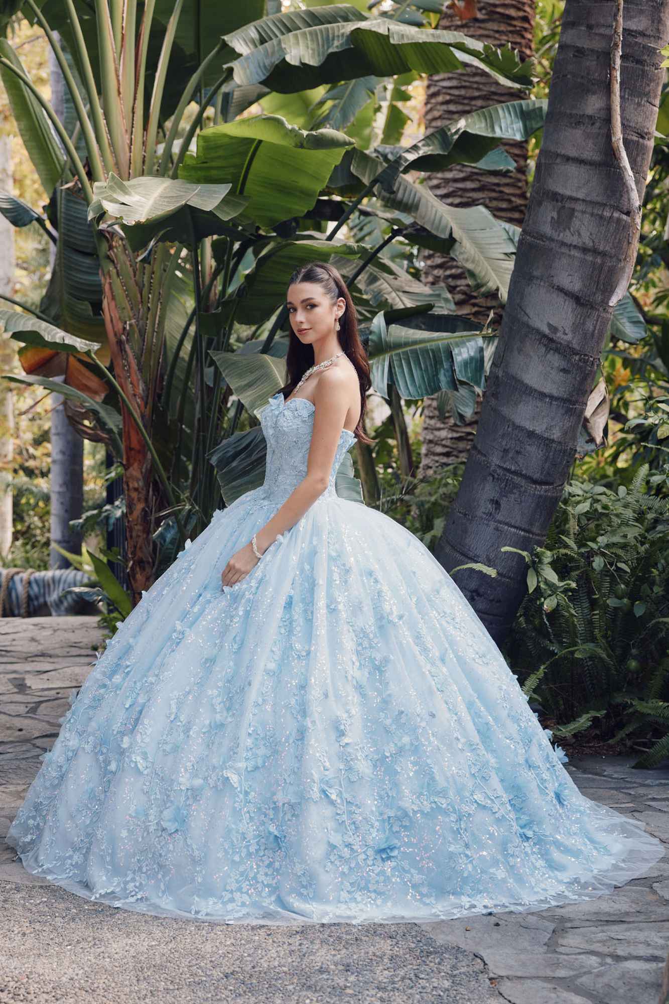 Juliet JT1449J Poofy Strapless Sweetheart Quinceanera Gown Includes Cape - Luzilly Bridal & Apparel