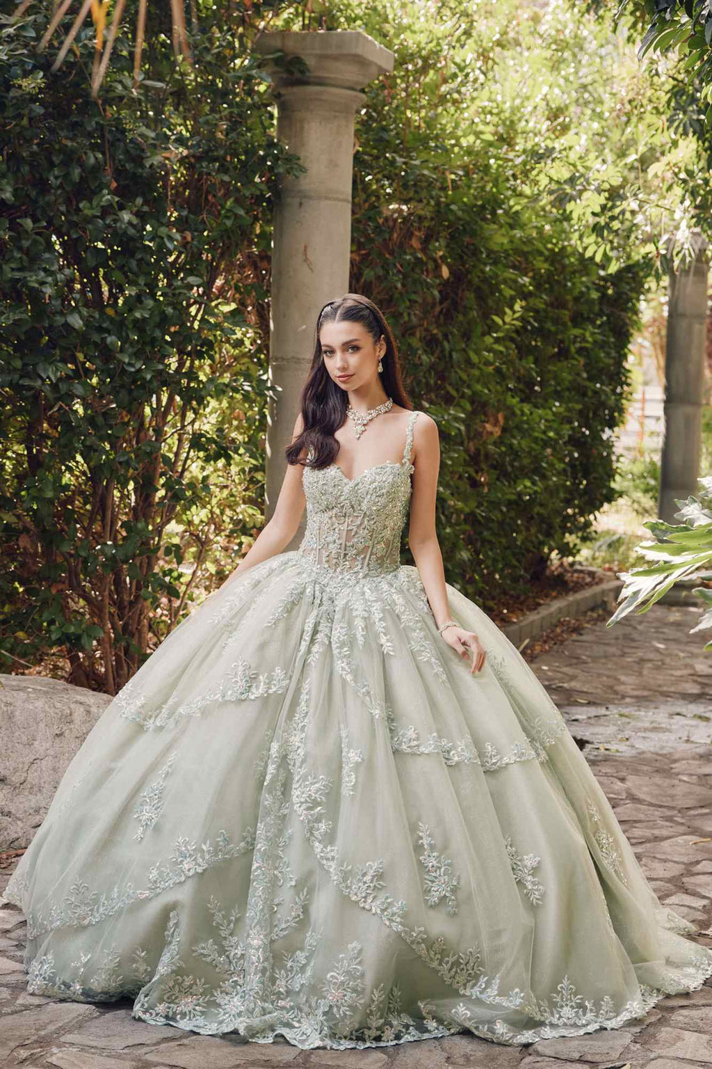 Juliet JT1450J Poofy Sweetheart Corset Boned Quinceanera Ball Gown - Luzilly Bridal & Apparel