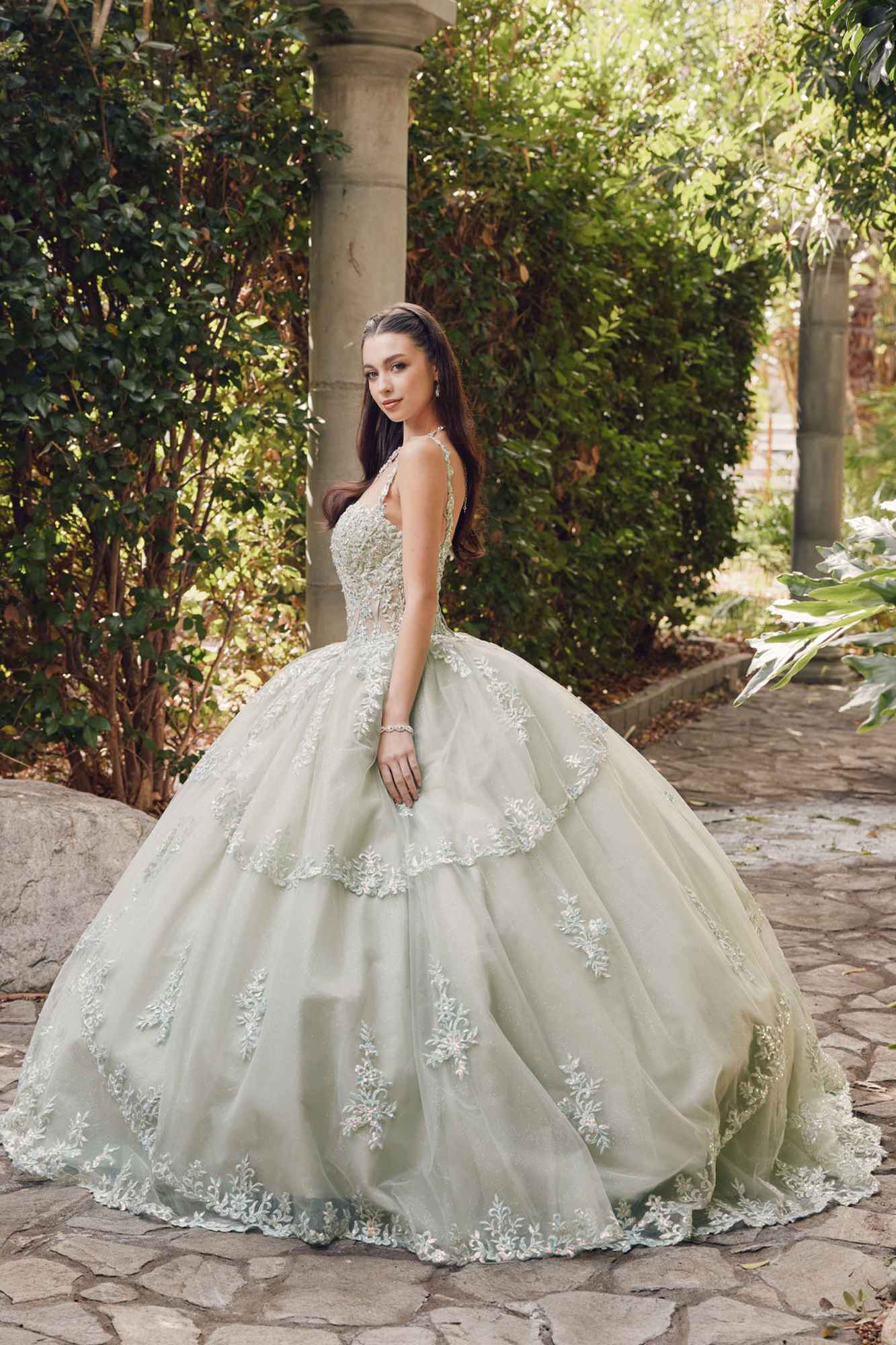 Juliet JT1450J Poofy Sweetheart Corset Boned Quinceanera Ball Gown - Luzilly Bridal & Apparel