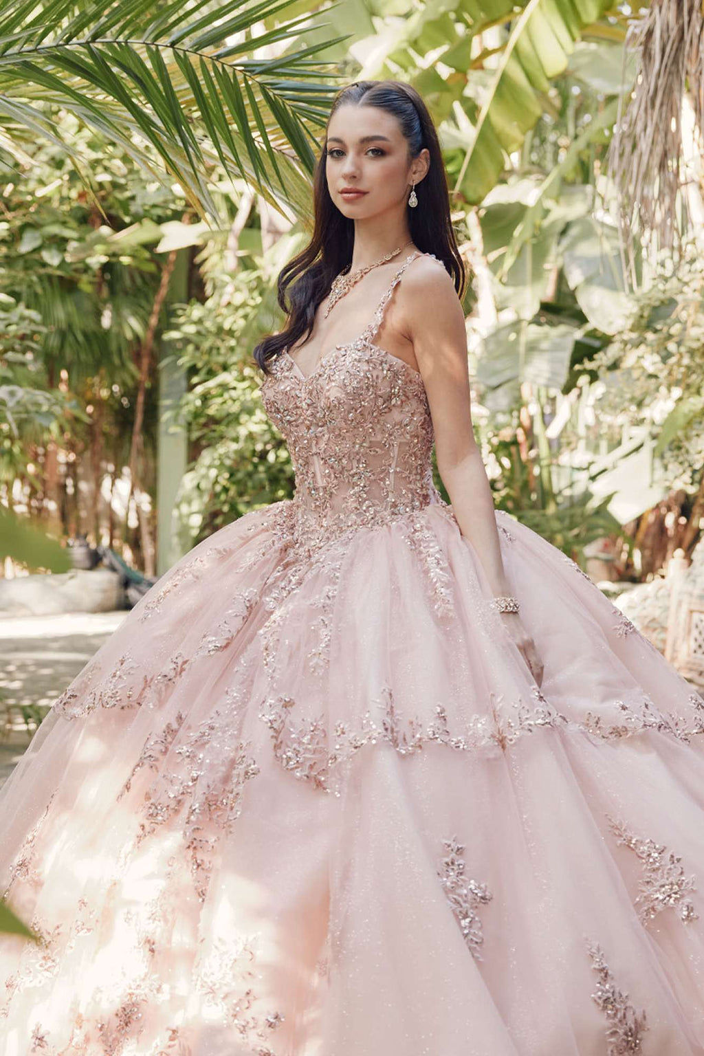 Juliet JT1450J Poofy Sweetheart Corset Boned Quinceanera Ball Gown - Luzilly Bridal & Apparel