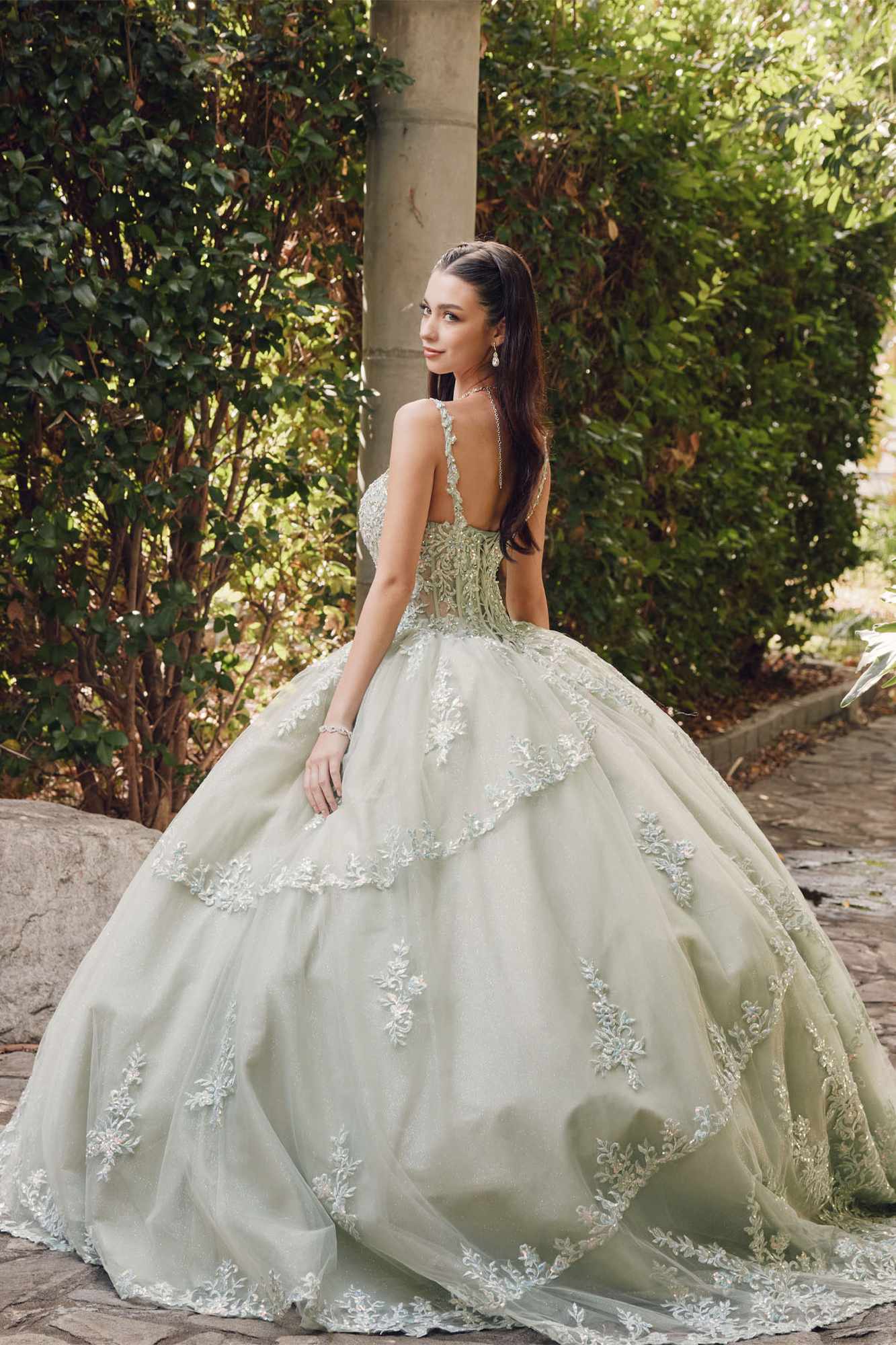 Juliet JT1450J Poofy Sweetheart Corset Boned Quinceanera Ball Gown - Luzilly Bridal & Apparel