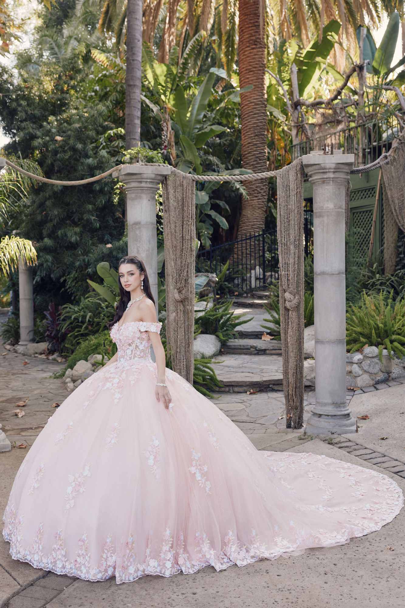 Juliet JT1460J Off the Shoulder Corset Bodice Poofy Quinceanera Gown - Luzilly Bridal & Apparel