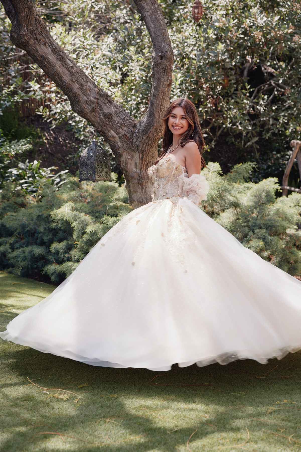 Juliet JT1465H Dress 3d Flowers Applique Puff Sleeve Quinceanera Dress - Luzilly Bridal & Apparel