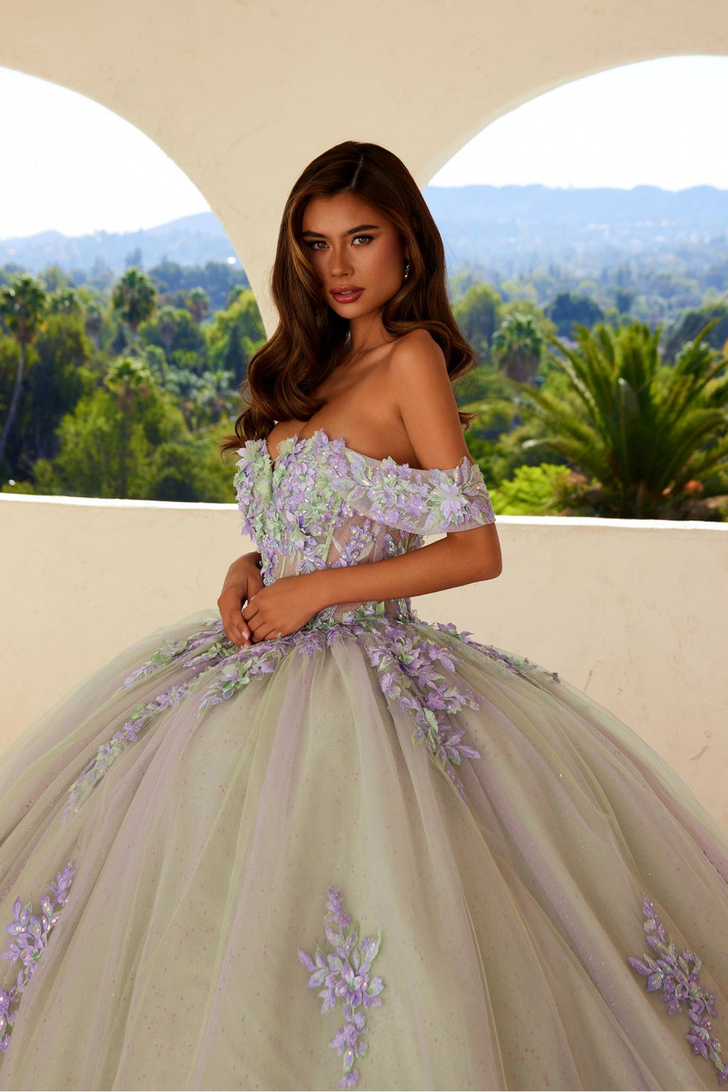 Juliet JT1479J Off the Shoulder Poofy Quinceanera Ball Gown - Luzilly Bridal & Apparel