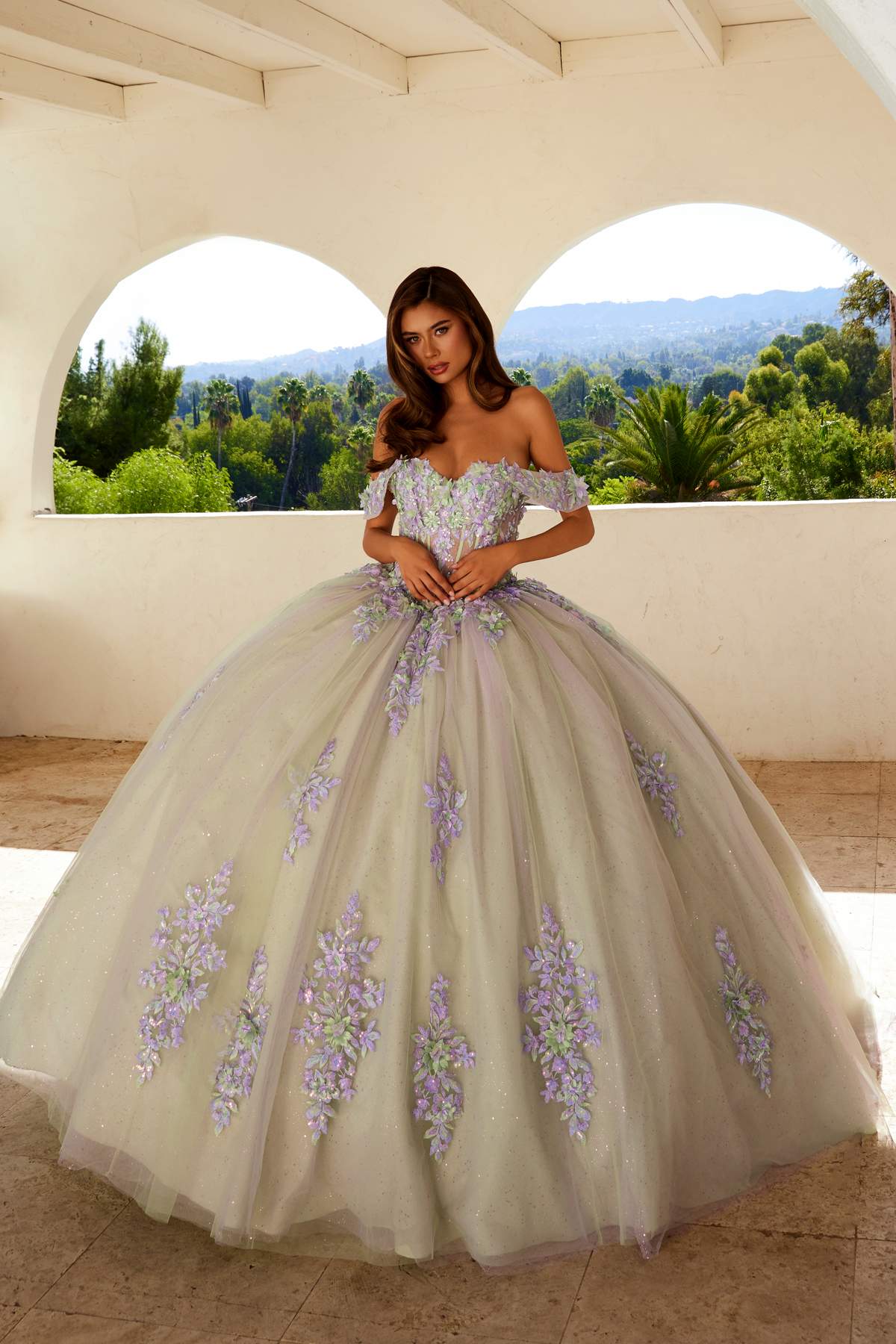 Juliet JT1479J Off the Shoulder Poofy Quinceanera Ball Gown - Luzilly Bridal & Apparel