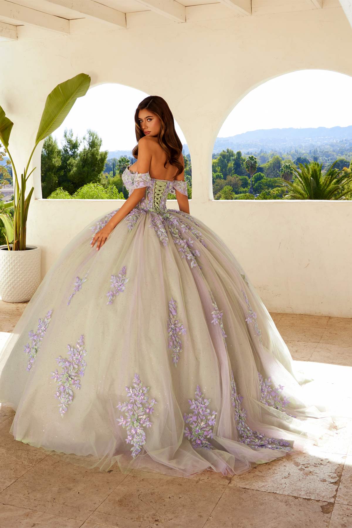 Juliet JT1479J Off the Shoulder Poofy Quinceanera Ball Gown - Luzilly Bridal & Apparel