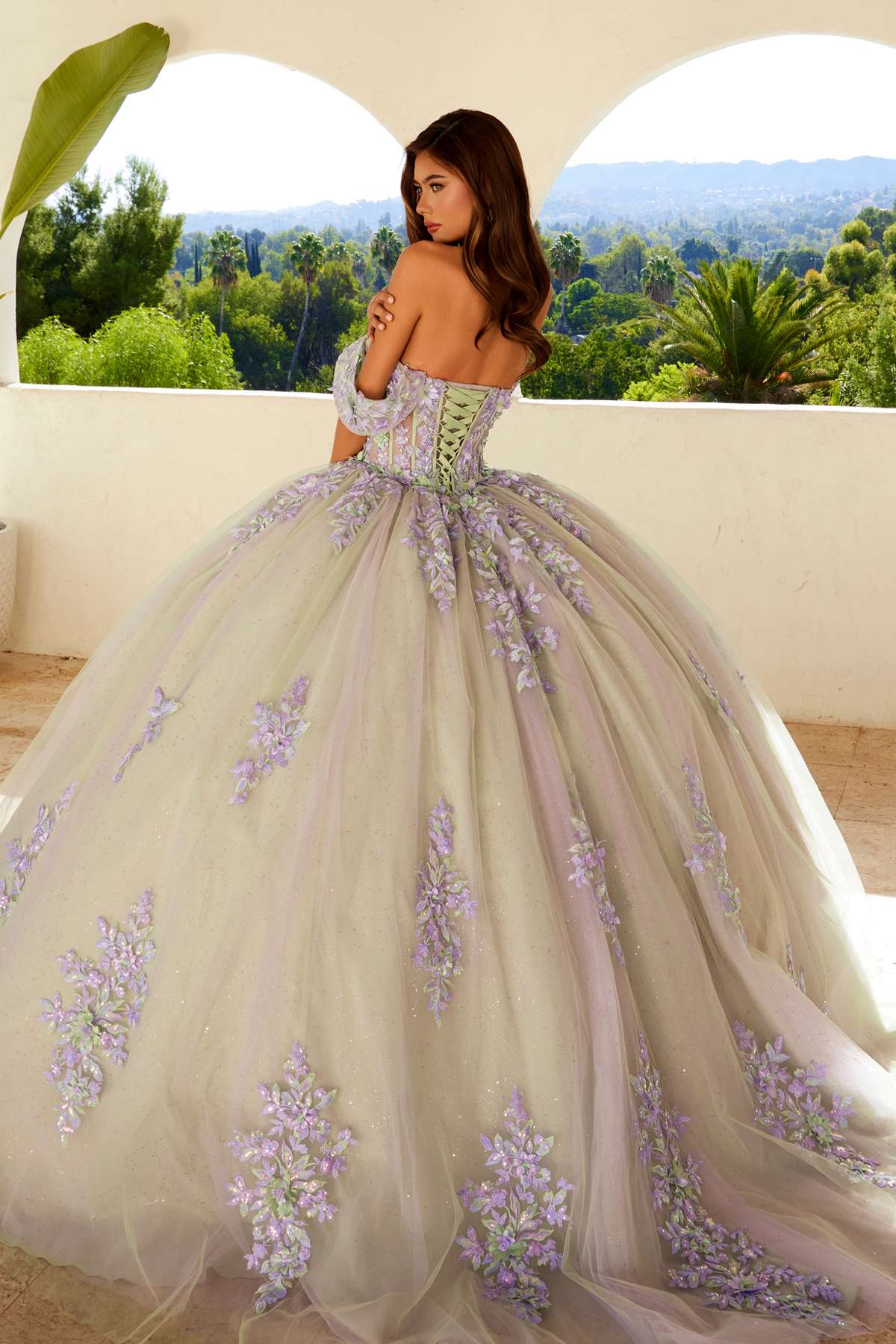 Juliet JT1479J Off the Shoulder Poofy Quinceanera Ball Gown - Luzilly Bridal & Apparel