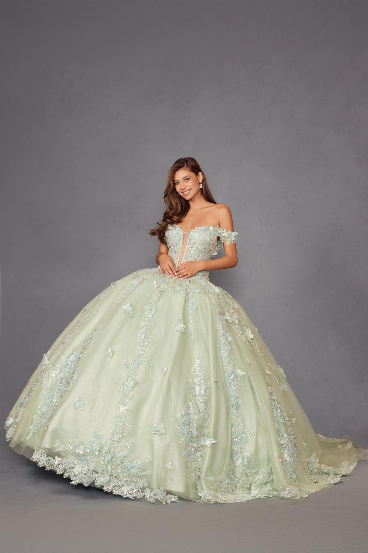 Juliet JT1485J Off the Shoulder Cinderella Quinceanera Ball Gown - Luzilly Bridal & Apparel