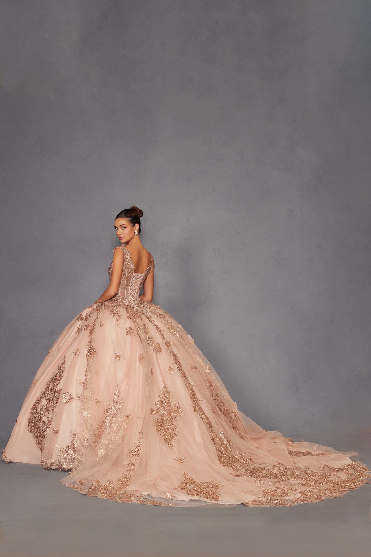 Juliet JT1485J Off the Shoulder Cinderella Quinceanera Ball Gown - Luzilly Bridal & Apparel