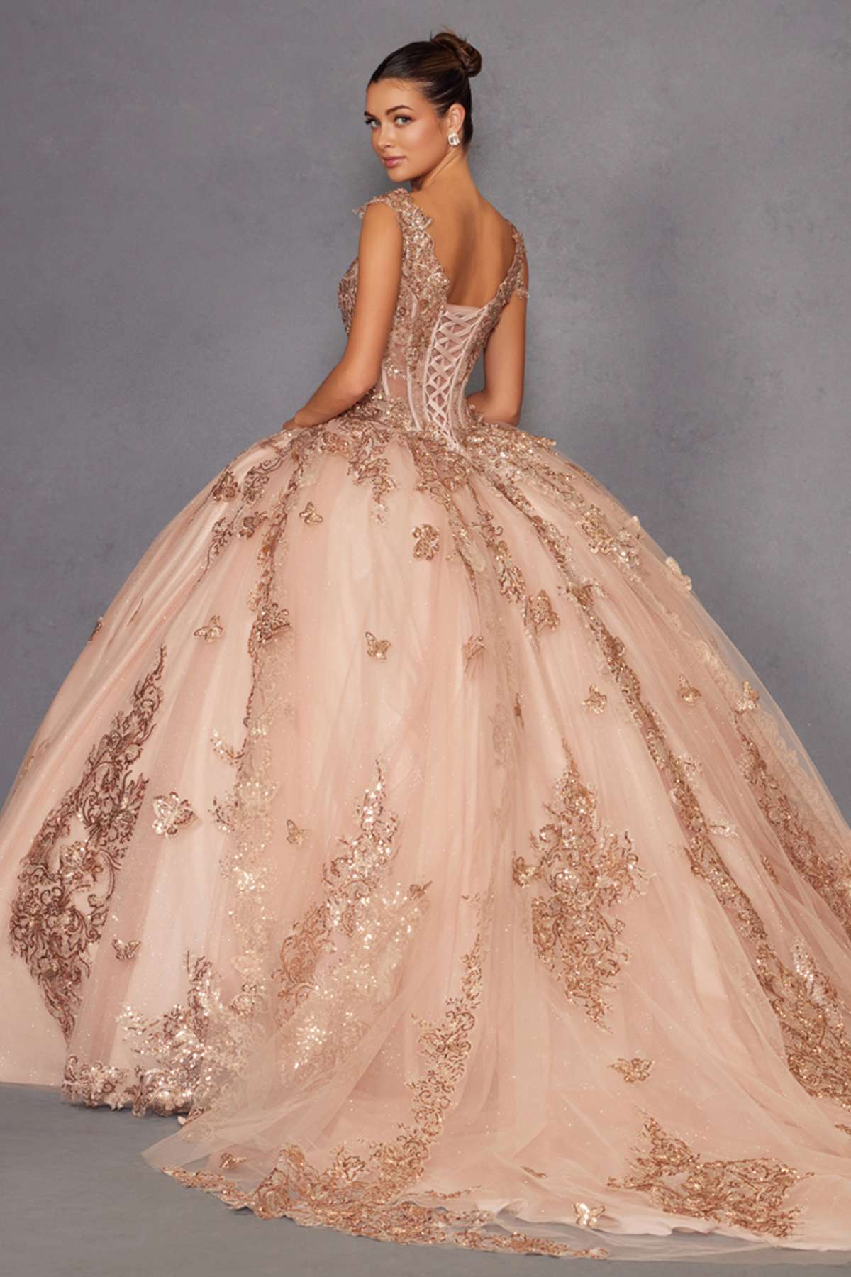 Juliet JT1485J Off the Shoulder Cinderella Quinceanera Ball Gown - Luzilly Bridal & Apparel