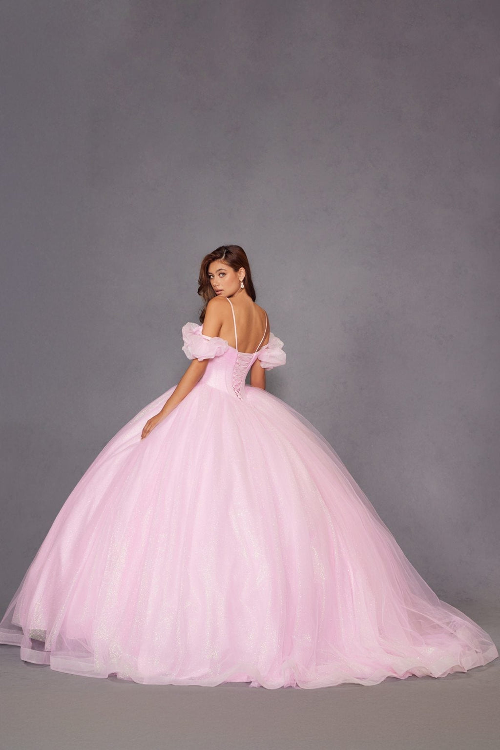 Juliet JT1487H Cold Shoulder quinceanera Ball Gown - Luzilly Bridal & Apparel
