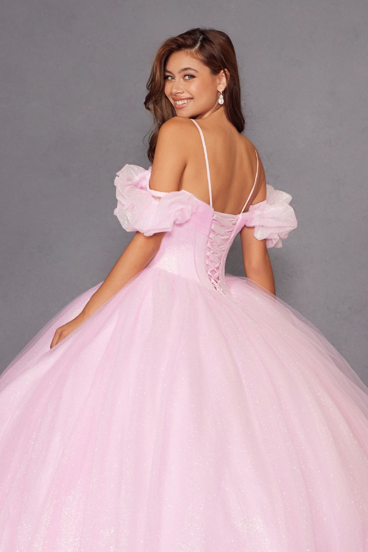 Juliet JT1487H Cold Shoulder quinceanera Ball Gown - Luzilly Bridal & Apparel