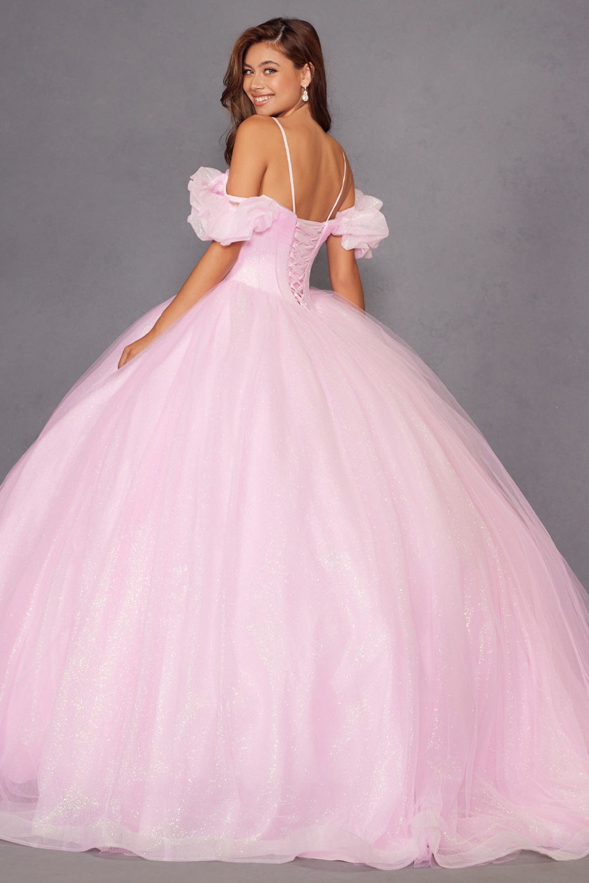 Juliet JT1487H Cold Shoulder quinceanera Ball Gown - Luzilly Bridal & Apparel