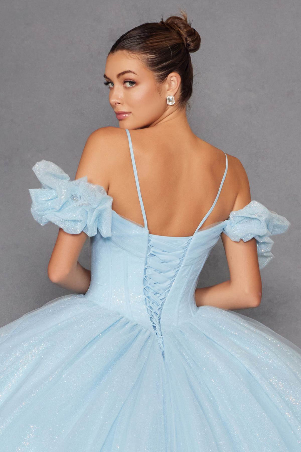 Juliet JT1487H Cold Shoulder quinceanera Ball Gown - Luzilly Bridal & Apparel