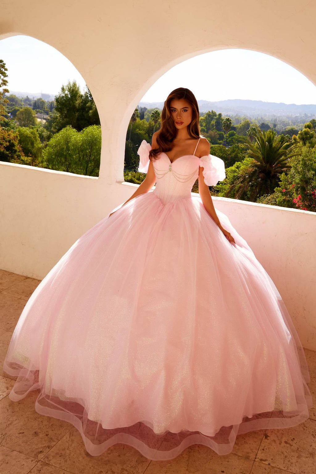 Juliet JT1487H Cold Shoulder quinceanera Ball Gown - Luzilly Bridal & Apparel