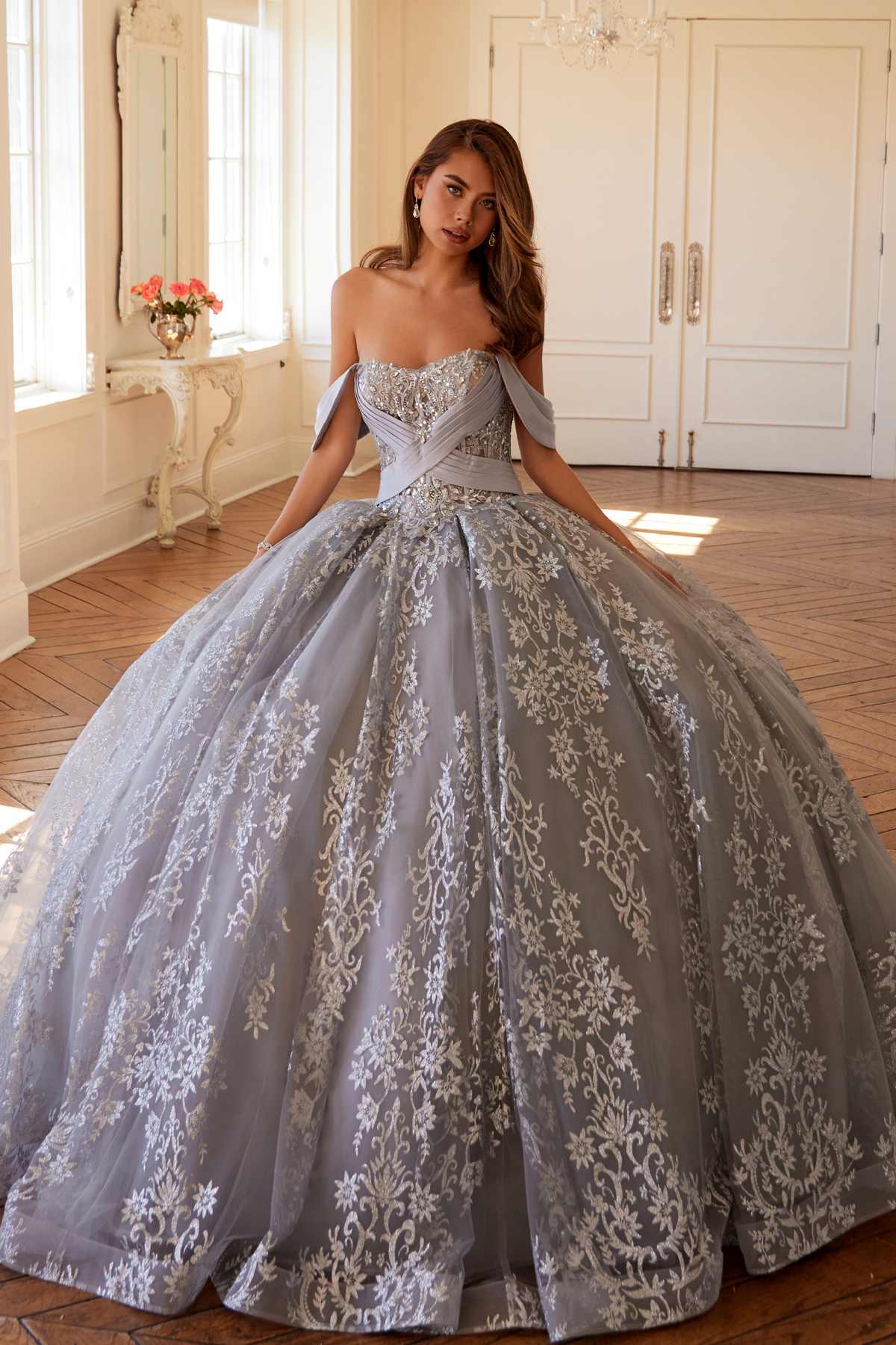 Juliet JT1488H Royal Princess A-Line Ball Gown Quinceanera - Luzilly Bridal & Apparel